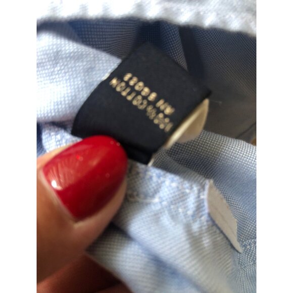 BANANA REPUBLIC- MENS BLUE LONG SLEEVE BUTTON DOWN COTTON SHIRT SIZE MEDIUM - Picture 7 of 7